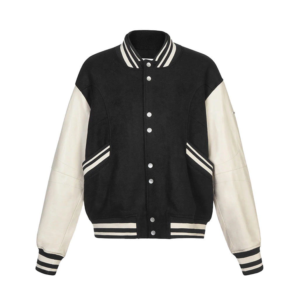 Curvilinear Varsity Jacket