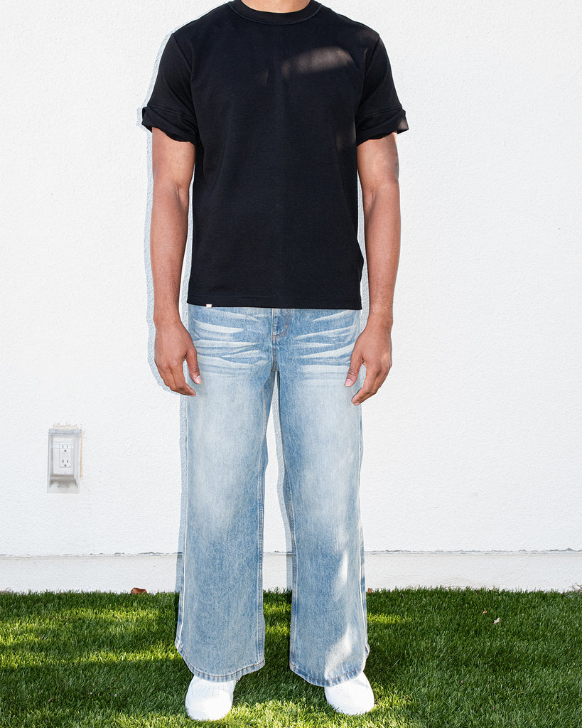 “Profile” Volume Double Waist Jeans