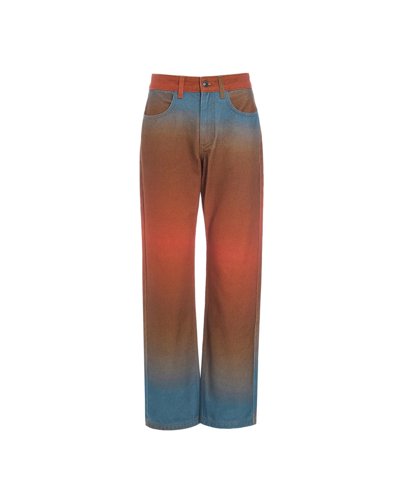 MERCY DENIM PANTS - ORANGE SUNSET