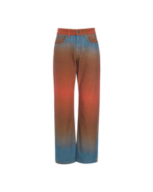 MERCY DENIM PANTS - ORANGE SUNSET
