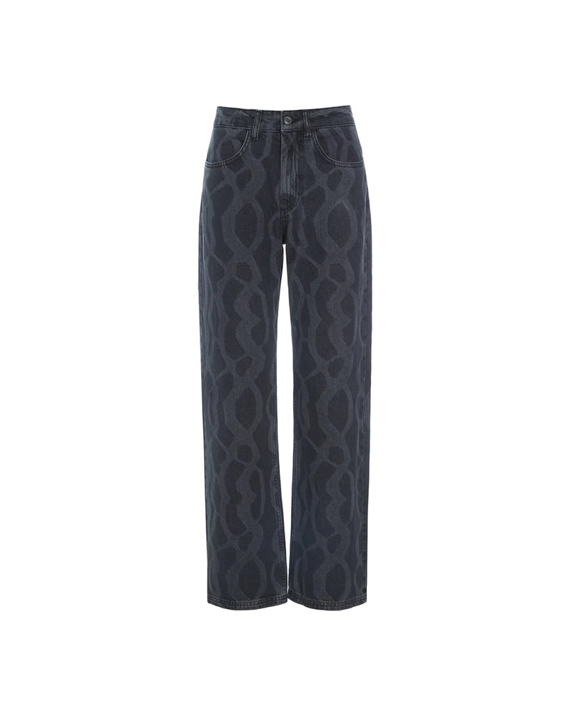 MICKIE DENIM PANTS - DARK GREY