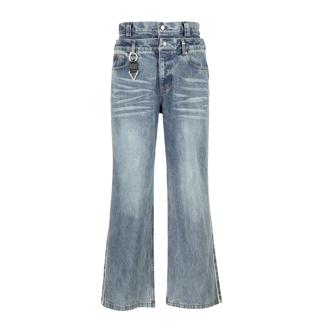 “Profile” Volume Double Waist Jeans