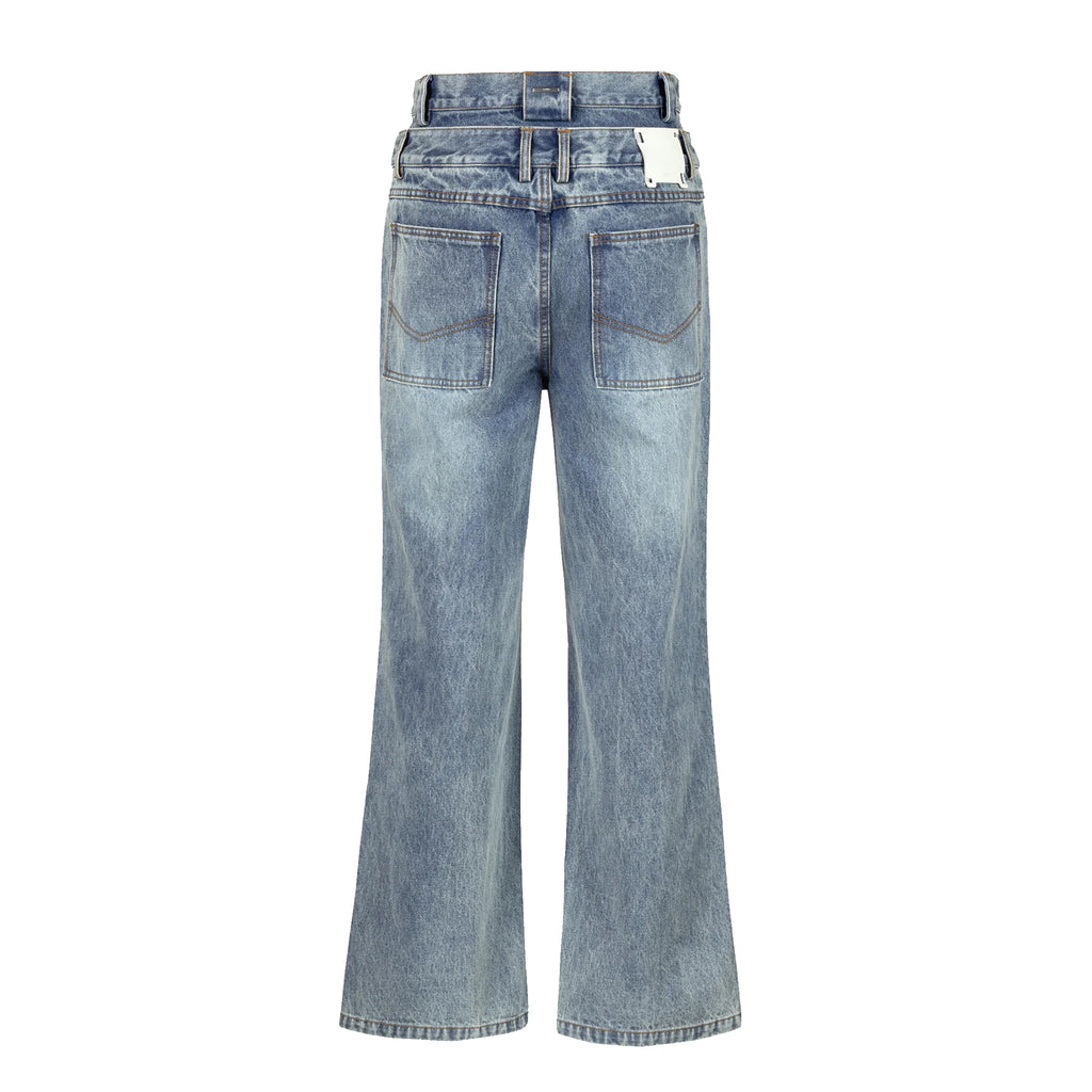 “Profile” Volume Double Waist Jeans