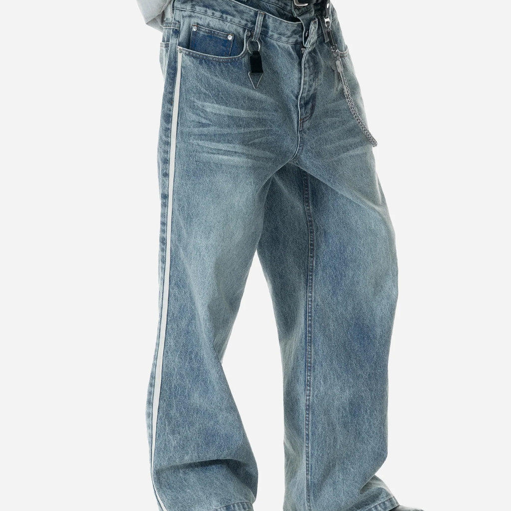 “Profile” Volume Double Waist Jeans