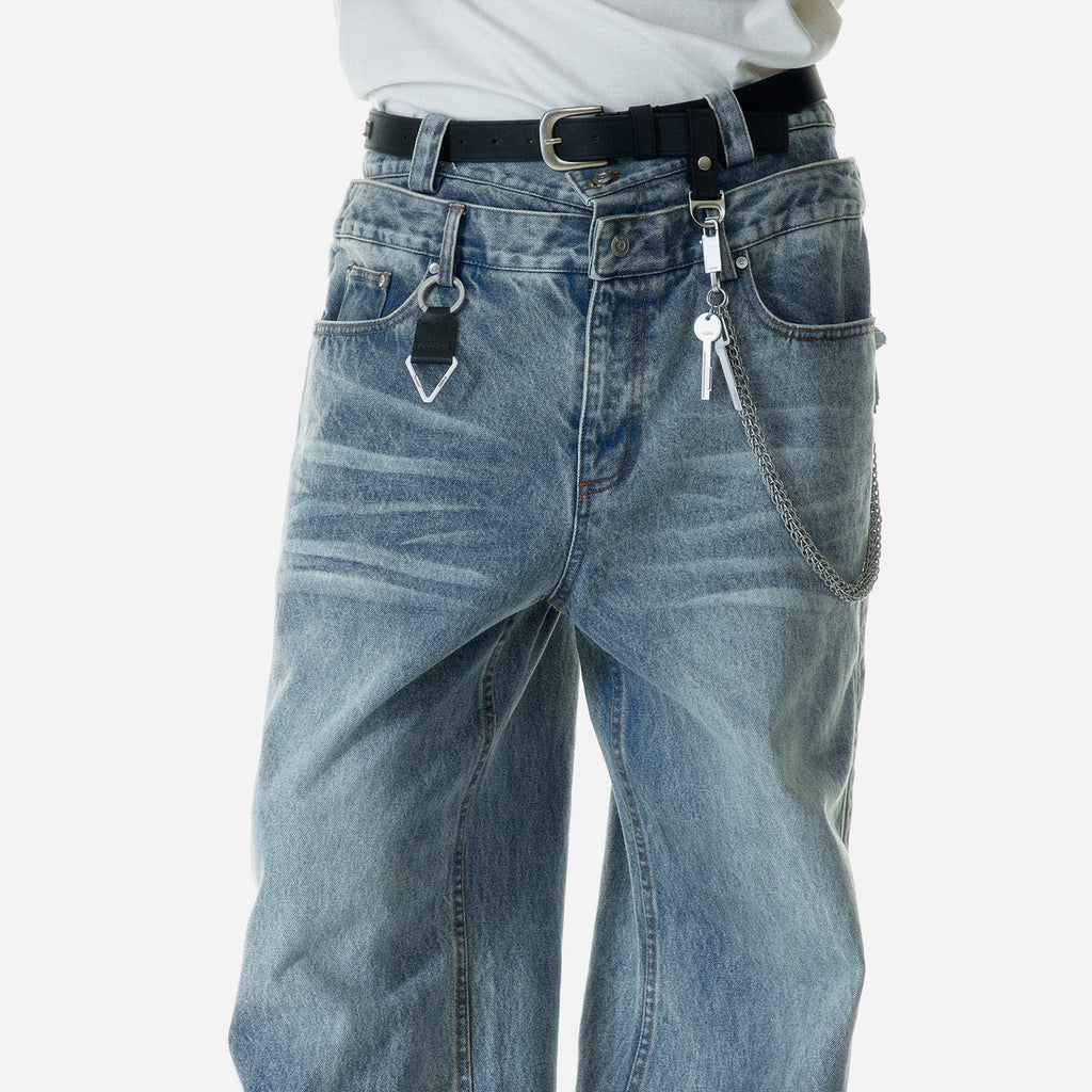 “Profile” Volume Double Waist Jeans