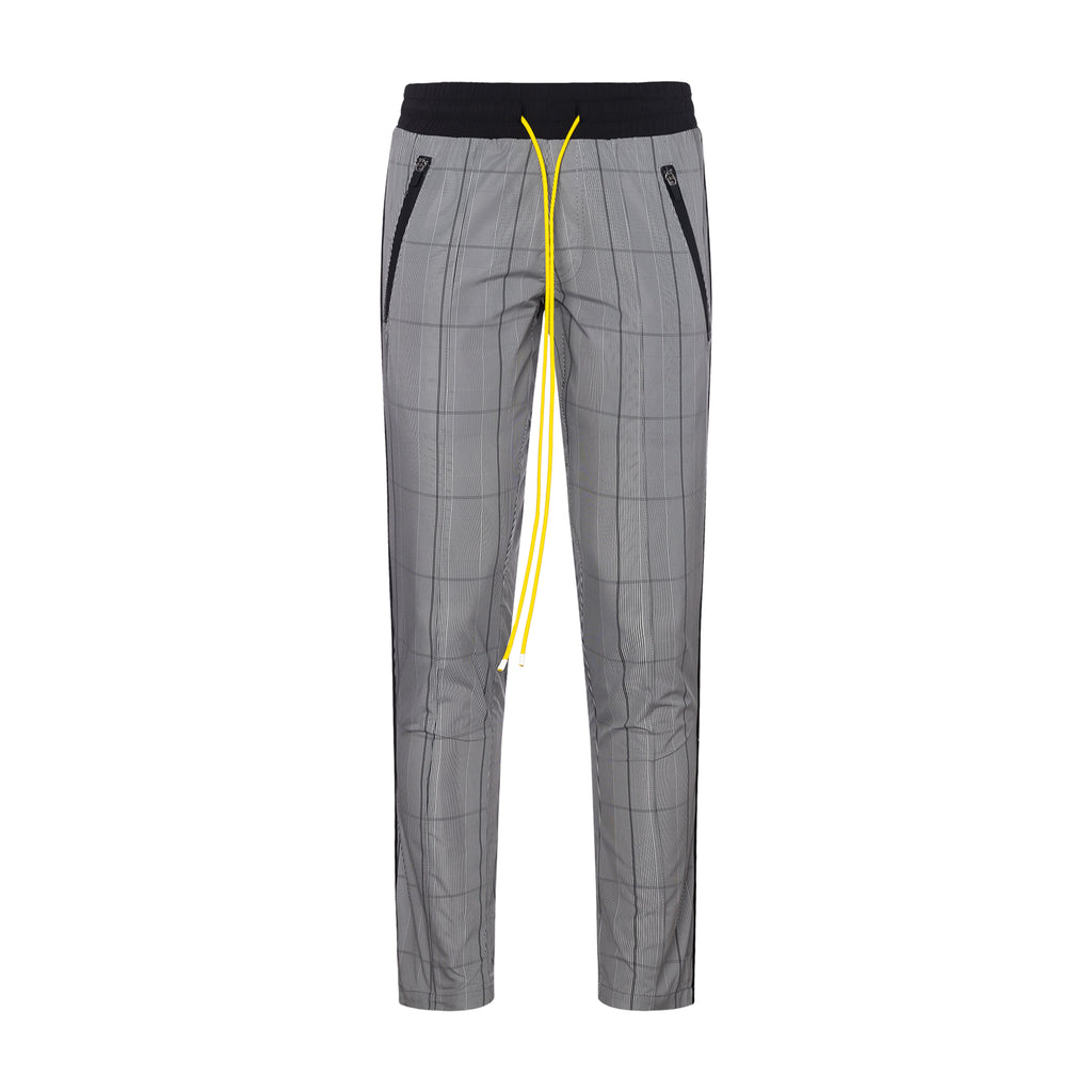 Christos Plaid Tek Trouser with yellow string on Well(un)known wellunknown.com