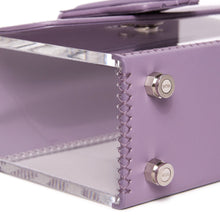Valas See Thru Clara Bag in Lilac and Clear on Well(un)known Available at wellunknown.com