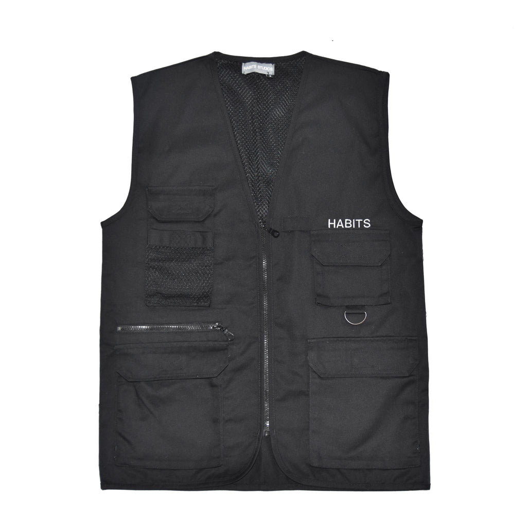 Habits Studios Utility Jacket Vest in Black on Well(un)known wellunknown.com