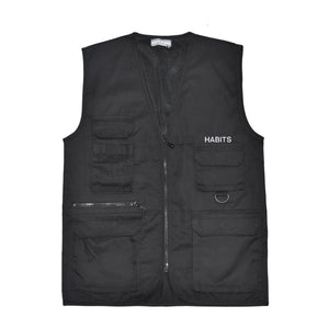 Habits Studios Utility Jacket Vest in Black on Well(un)known wellunknown.com