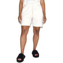 John Elliott Women's White Escobar Sweat Shorts on Well(un)known Available on wellunknown.com