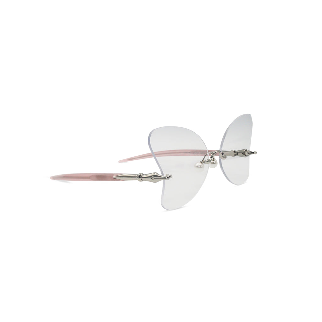 Percy Lau Dada Child Heart Sunglasses in clear on Well(un)known Available at wellunknown.com