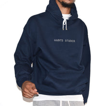 Habits Studios Essentials Blue Hoodie on Well(un)known Available on Wellunknown.com