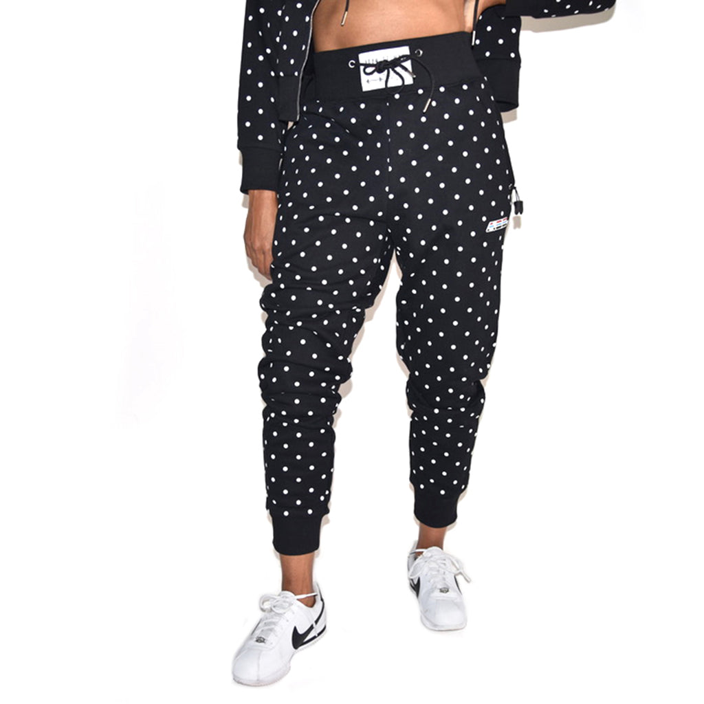 Hi Rise Sweatpant Polka Dot