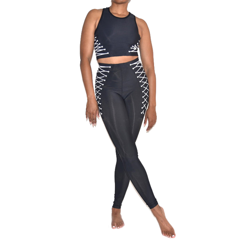 Side Lace Up Leggings