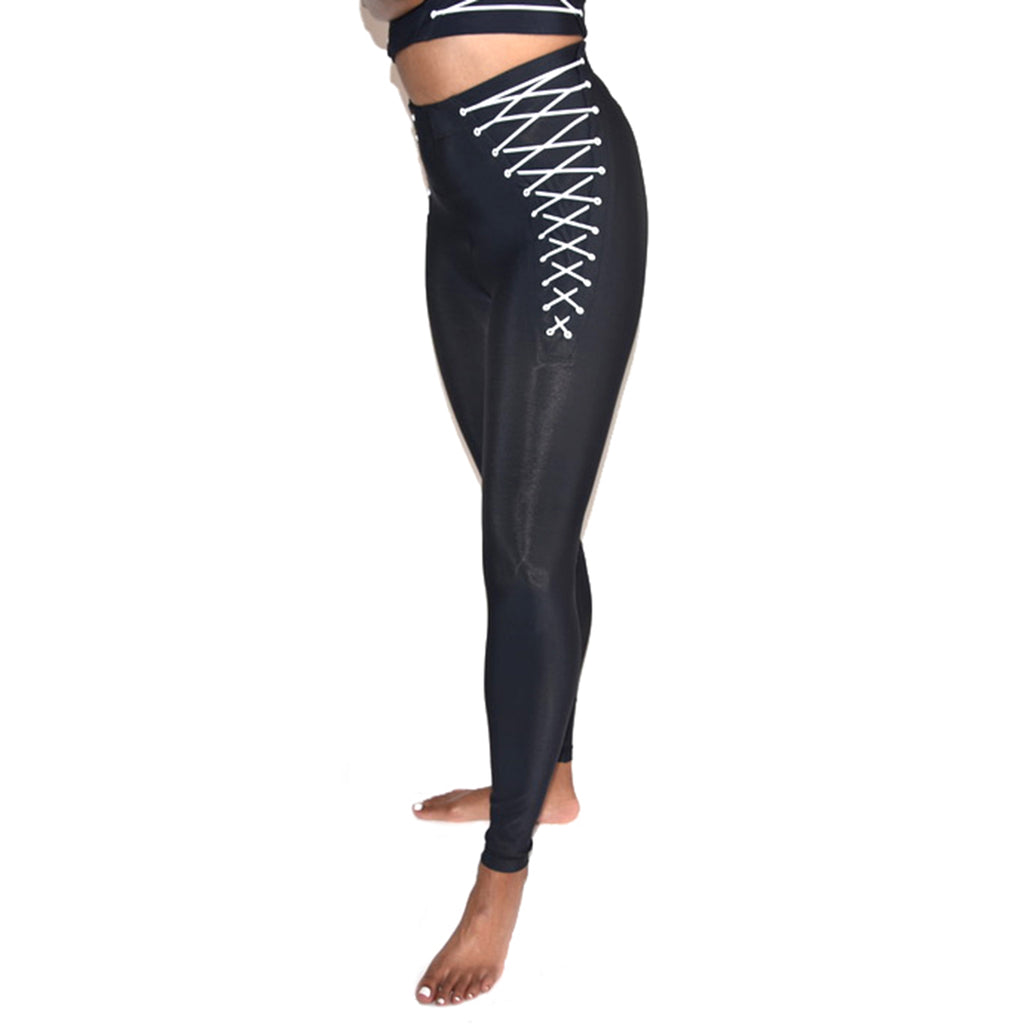 Side Lace Up Leggings