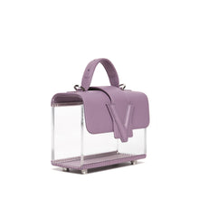 Valas See Thru Clara Bag in Lilac and Clear on Well(un)known Available at wellunknown.com