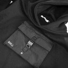 Christos Ops Black Parka Hoodie with front chest pocket on Well(un)known wellunknown.com