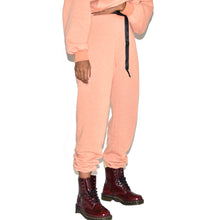 John Elliott's Vintage Fleece Peach Belted Sweatpants on Well(un)known Available at wellunknown.com