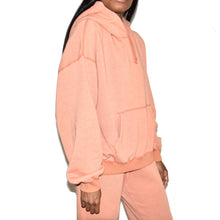 John Elliott Women's Vintage Fleece Peach Hoodie on Well(un)known Available at wellunknown.com