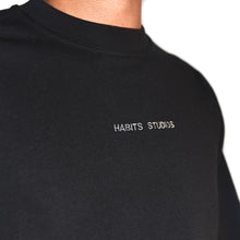 Habits Studios Essentials Black Crewneck Sweatshirt on Well(un)known Available on Well(un)known.com