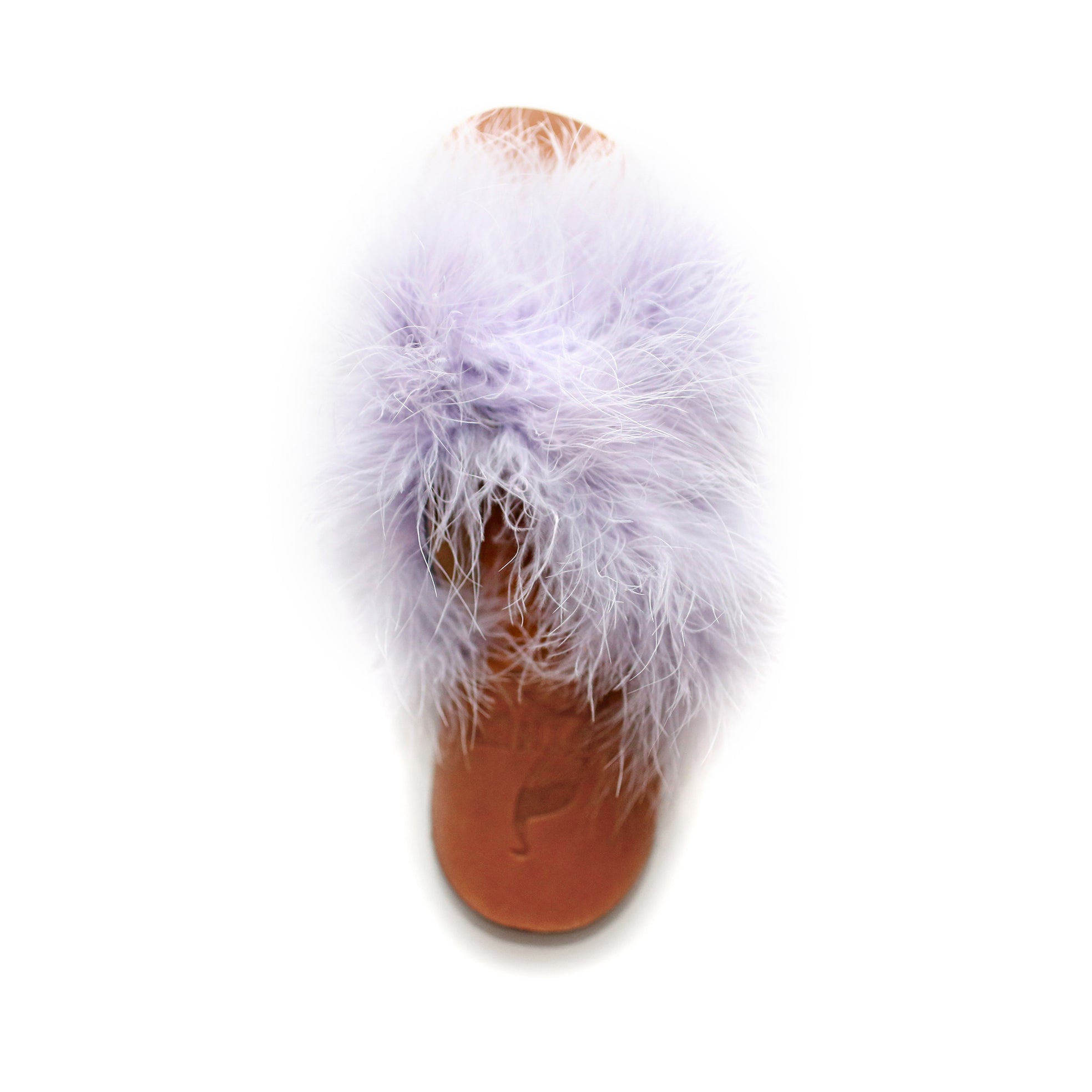 Brother Vellies Marabou Lamu Sandal Lavender on Well(un)known Available at wellunknown.com