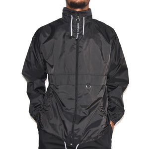 Habits Studios Tech Windbreaker Jacket in Black on Well(un)known Available at wellunknown.com