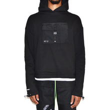 Christos Ops Black Parka Hoodie with front chest pocket on Well(un)known wellunknown.com